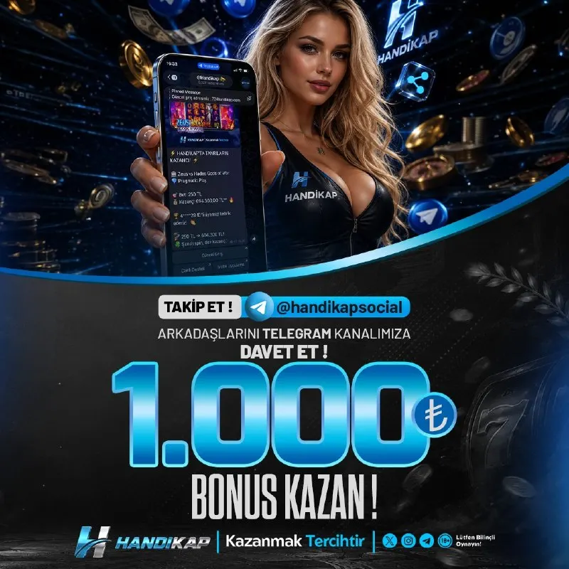 🔥 HANDİKAP’TAN 1.000 TL BONUS FIRSATI! 🔥 👥 ARKADAŞLARINI TELEGRAM KANALIMIZA DAVET ET! 📲…