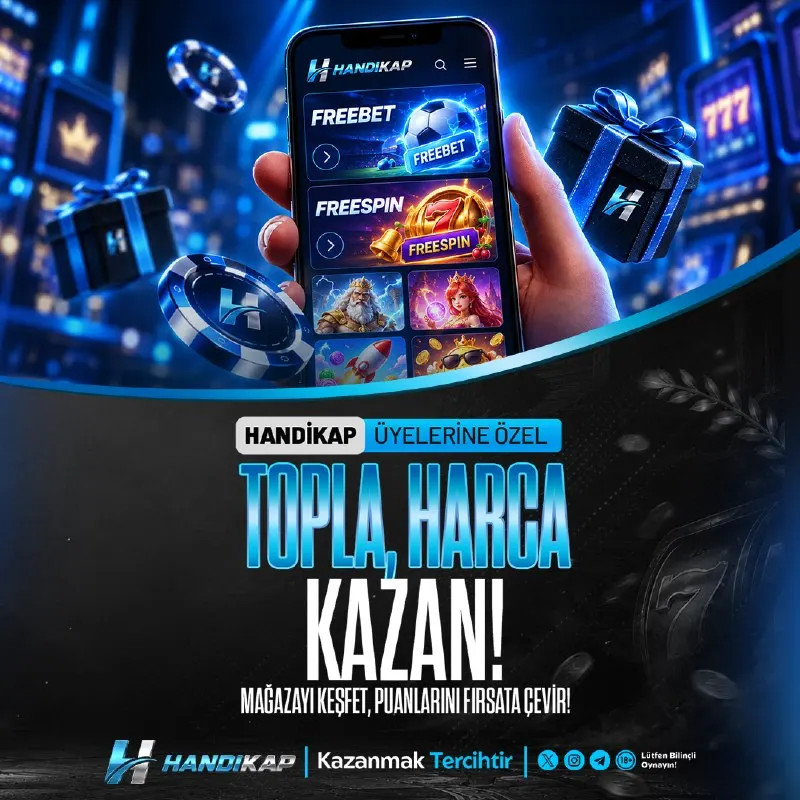 ⭐🎁 PUANLARINI BİRİKTİR, ÖDÜLÜNÜ SEÇ! 🎁⭐ 🎰 FREESPİN ⚽ FREEBET 💰 NAKİT ÖDÜL 🛍️ HANDİKAP…
