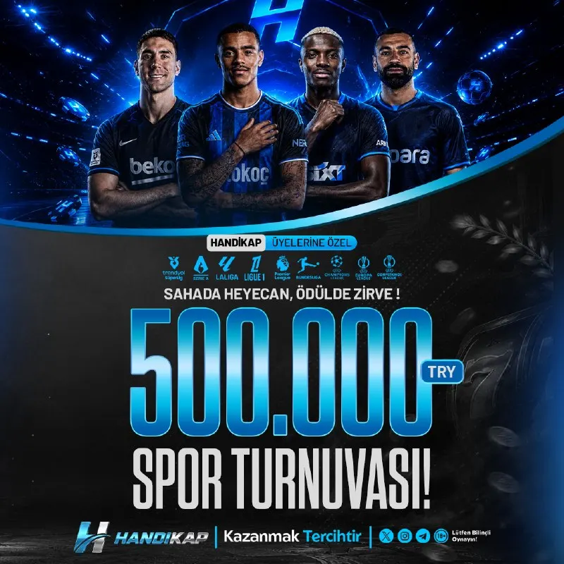 🏆 500.000 TL SENİ BEKLİYOR! ⚽️ Oyna, sıralamada yüksel, ödülünü kazan! 🔥 Ne kadar…