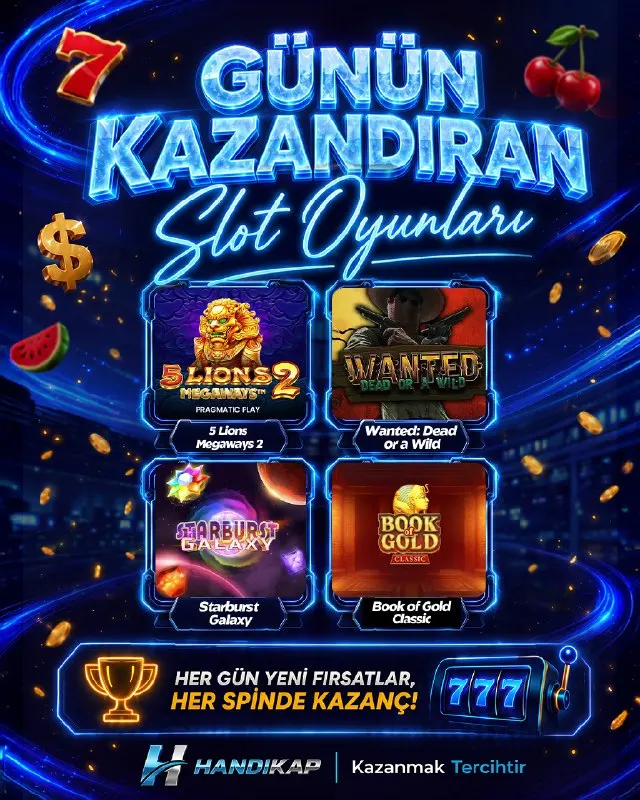 🎰 Handikap’ta Oyun Zamanı! 🦁 5 Lions Megaways 2 — Pragmatic Play 🤠 Wanted: Dead or a Wild…