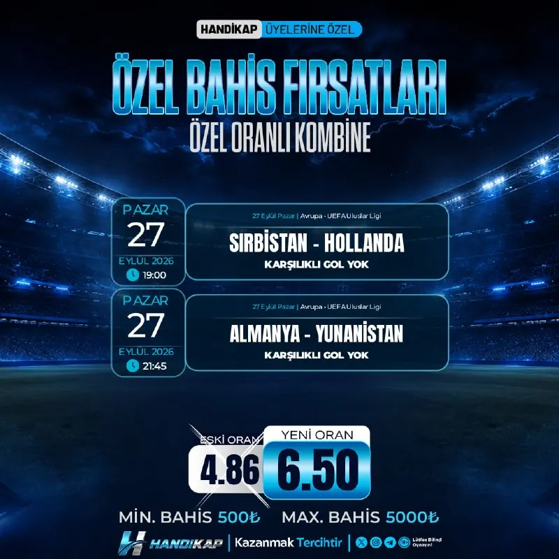 🔤🔤🔤🔤🔤🔤🔤🔤 Sırbistan 🆚 Hollanda ✔️ Karşılıklı Gol Yok Almanya 🆚 Yunanistan ✔️ Karşılıklı…