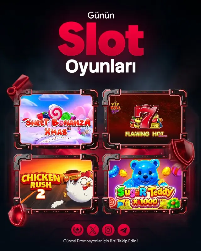🎰 YENİ OYUNLAR, YENİ HEYECAN Bugünün seçkisinde birbirinden farklı oyunlar yerini aldı. ✨…