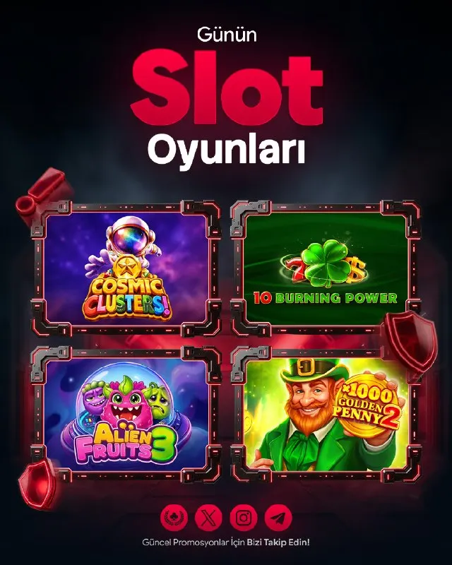 🚀 OYUN SEÇKİSİ HAZIR! Bugünün ekranında farklı dünyalardan dört oyun var. 🎰 🌌 Cosmic…