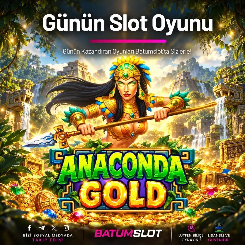 🤍ANACONDA GOLD💜 🚀 Batumslot ile Günün En Popüler Slot Oyunu Kazandırmaya Devam Ediyor! 🎰…