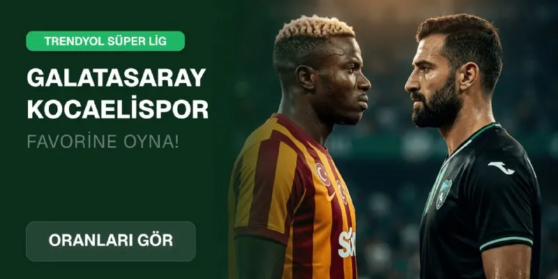 ⚽️ Galatasaray - Kocaelispor 📅 13 Eylül Pazar | 🕗 20:00 🏆 Trendyol Süper Lig 5. Hafta |…