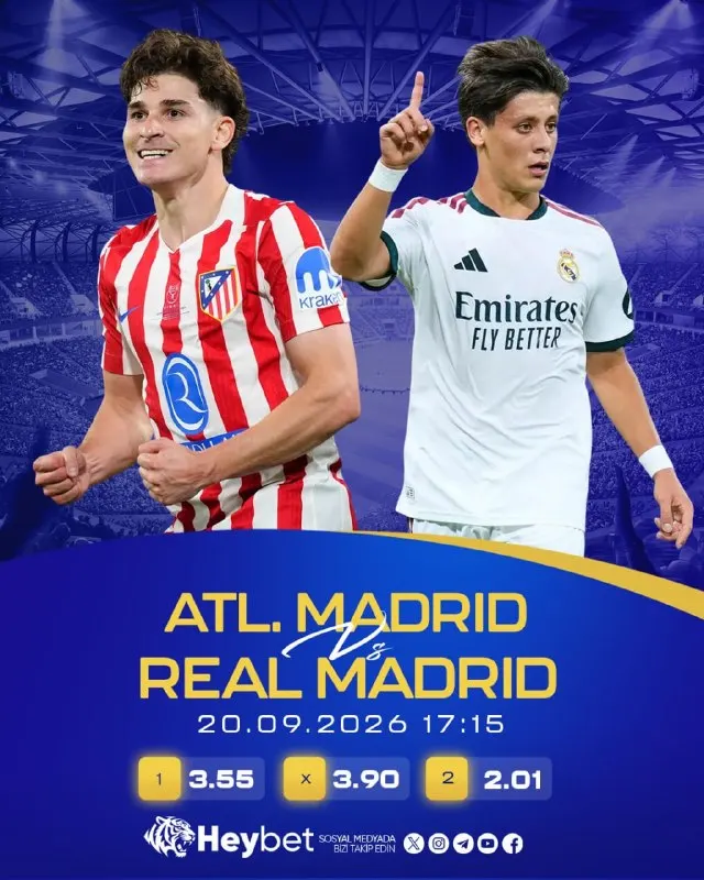 🔥 Atl. Madrid 🆚 Real Madrid 🔥 ⚽️ Büyük mücadele, heyecan dorukta! 🎯 Karşılaşmaya özel…