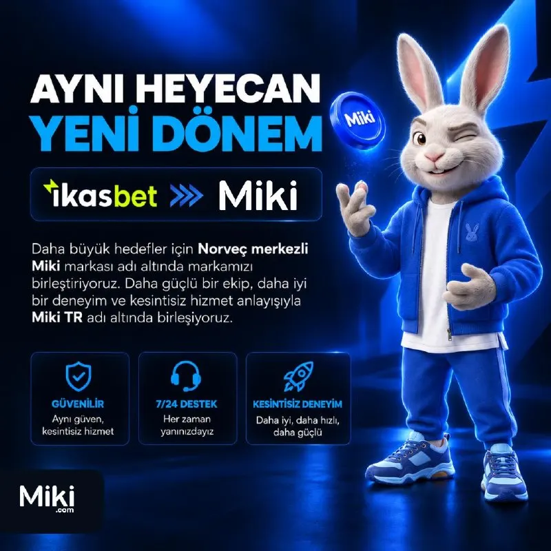 ⭐️AYNI HEYECAN, YENİ DÖNEM İkasbet ➡️ Miki Türkiye 🔄Sizlere daha iyi, daha hızlı ve daha…