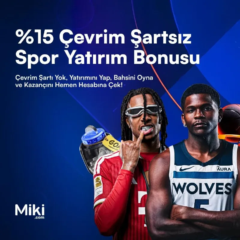 🔝 %15 Çevrim Şartsız Spor Yatırım Bonusu 💵2.000 TL'ye kadar çevrimsiz spor bonusu seni…