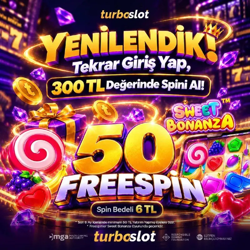 TEKRAR GİRİŞ YAP, 50 FREESPİN KAZAN! 🎁 Yeni yüzümüzle seni yeniden aramızda görmek güzel!…