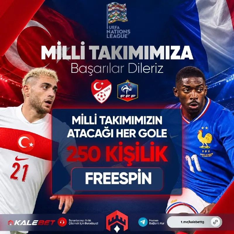 🇹🇷 MİLLİ TAKIMIMIZIN ATACAĞI HER GOLE FREESPİN! ⚽️ Ay-Yıldızlılarımızın atacağı HER GOLDE…