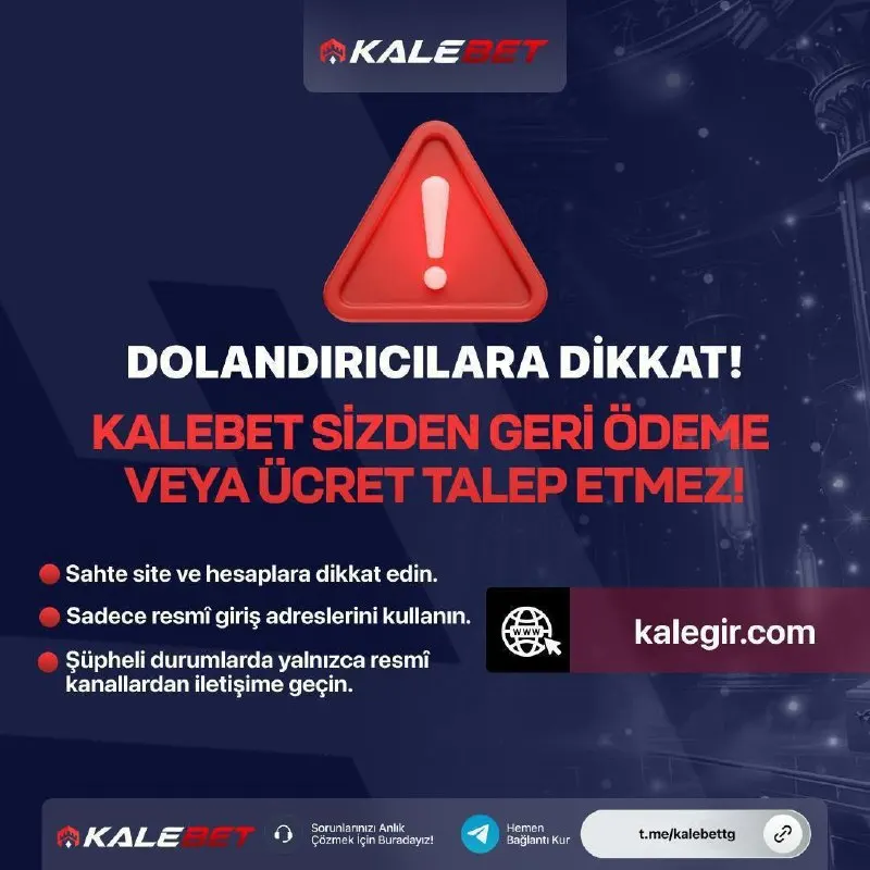 🏰 SAHTE SİTELERE DİKKAT! 🏰 ⚠ İnternet aramalarında karşınıza çıkabilecek sahte site ve…