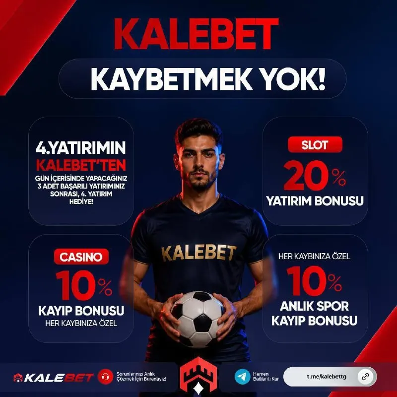 🏰 KALEBET’TE KAYBETMEK YOK! 🏰 Kazancını koruyan, kaybını telafi eden fırsatlarla, oyunda…