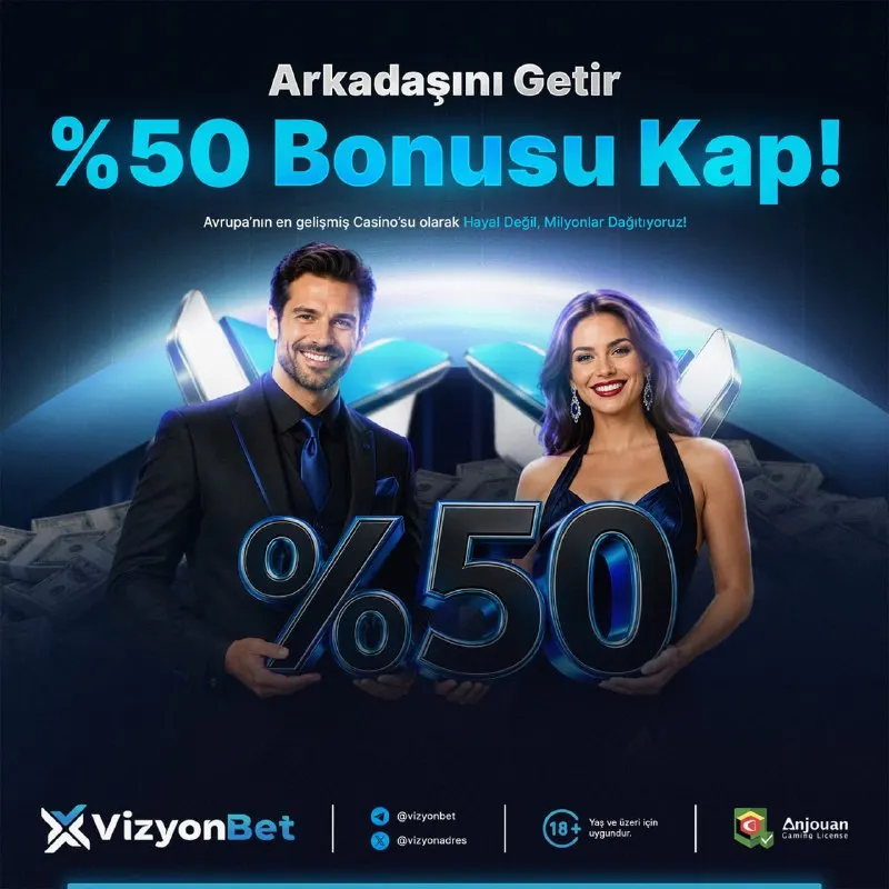 Arkadaşını VizyonBet’e getir, kazancına kazanç kat! 🎁 Davet ettiğin arkadaşlarınla…