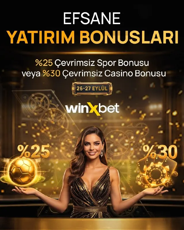 Winxbet'te Kazançlar Yatırımlarla Başlar! 🎉 🎁 Hafta sonuna özel yapacağın yatırım sana…