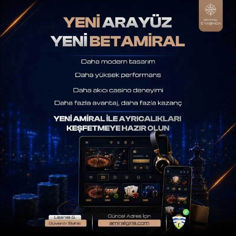 📣Yepyeni Arayüz, Yepyeni Bir Deneyim! 🔥BetAmiral, yenilenen tasarımı ve gelişmiş…