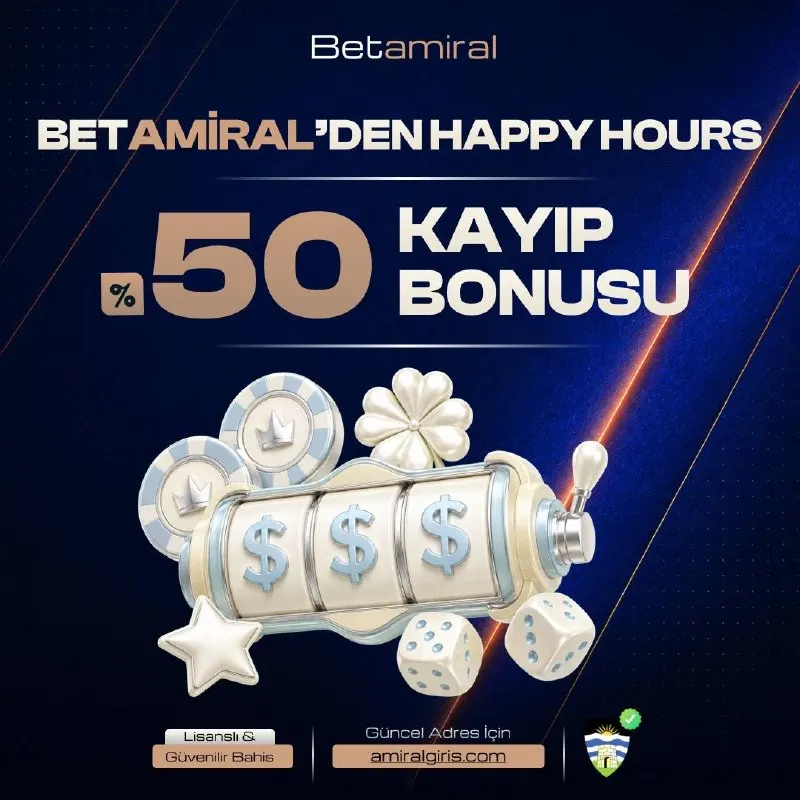 💎BETAMİRAL’DEN HAPPY HOURS FIRSATI! 💰%50 KAYIP BONUSU ile şansını yeniden yakala, oyun…