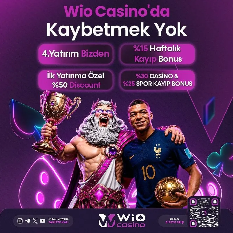 🍀 𝐖𝐢𝐨 𝐂𝐚𝐬𝐢𝐧𝐨'𝐝𝐚 𝐊𝐚𝐲𝐛𝐞𝐭𝐦𝐞𝐤 𝐘𝐨𝐤 🍀 💡𝟒.𝐘𝐚𝐭ı𝐫ı𝐦 𝐁𝐢𝐳𝐝𝐞𝐧 💡%𝟏𝟓 𝐇𝐚𝐟𝐭𝐚𝐥ı𝐤 𝐊𝐚𝐲ı𝐩 𝐁𝐨𝐧𝐮𝐬 💡 𝐈̇𝐥𝐤…