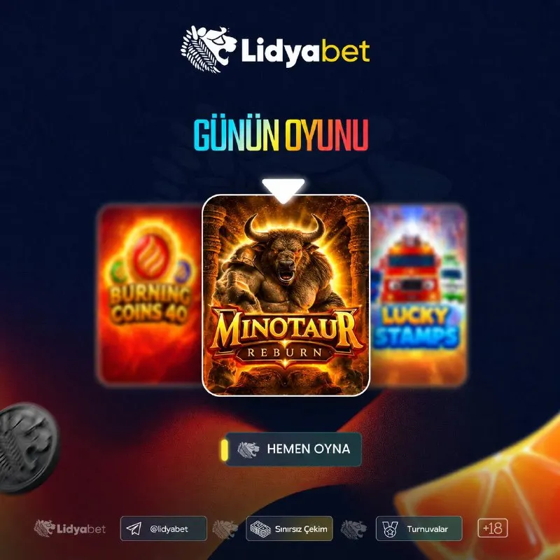 🍀 😀😃😄’TE BUGÜNÜN ŞANSLI OYUNU! 🔥MİNOTAUR REBURN 🎰 Şansın bugün bu oyunda olabilir! 🔥…