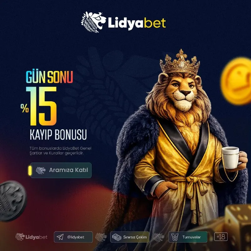 🦁 LİDYABET’TE KAYBETMEK YOK! 💙 Gün sonu %15 kayıp bonusu ile şansını yeniden yakala! ✨…