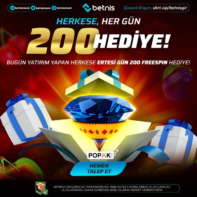 🔥 HERKESE HER GÜN 200 FREESPIN HEDİYE! 🔥 ⏳ Aynı gün yatırım şartı kalktı 🎰 Popok Gaming –…