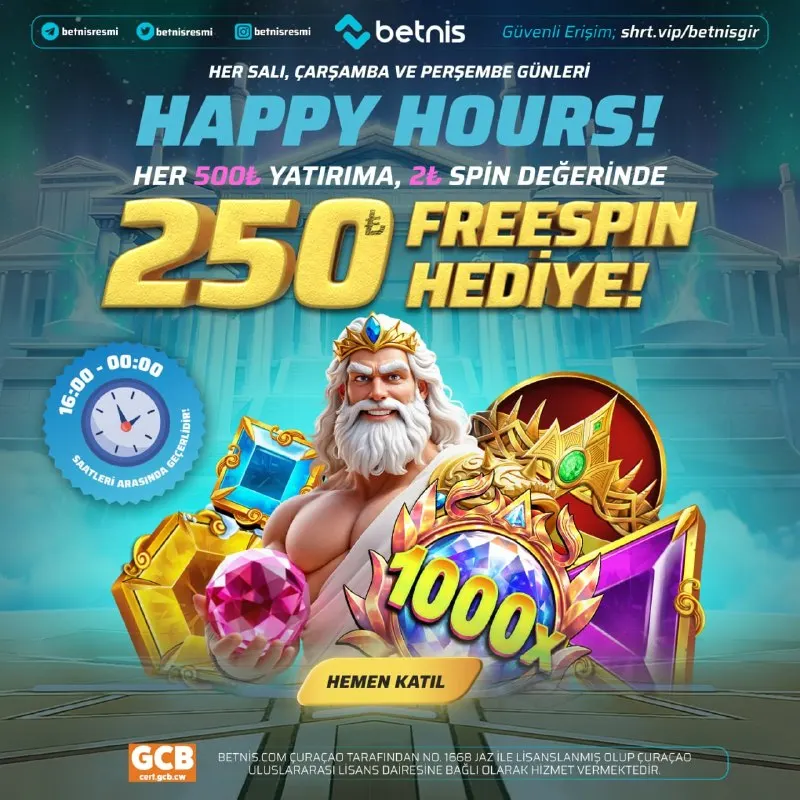 💥 Sweet Hours Günü Geldi: Freespin Modu Açık! Her Salı–Çarşamba–Perşembe, 16:00–00:00…