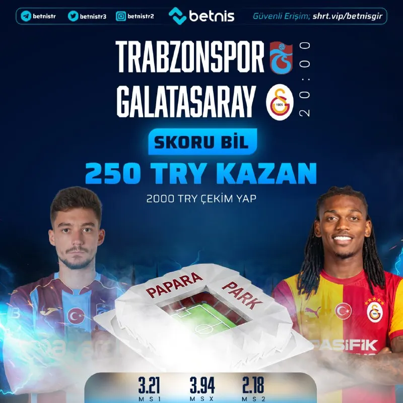 🔔GÜNÜN MAÇINA ÖZEL FREEBET ETKİNLİĞİ! ⚽️#Trabzonspor 🆚 ⚽️#Galatasaray Maçın skorunu…