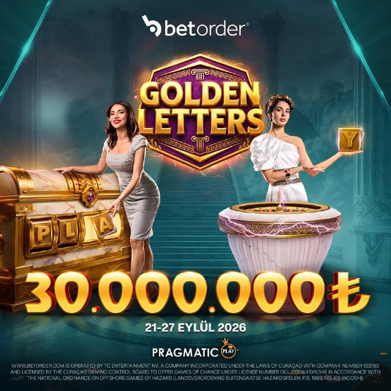 🔥 😃GOLDEN LETTERS DEVAM EDİYOR! 🔥😃 💰 30.000.000₺ ÖDÜL HAVUZU 🎰 Pragmatic Play – Golden…