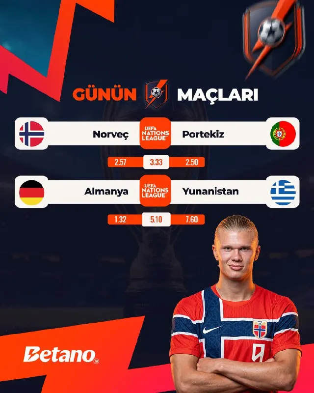 ⚽ UEFA Uluslar Ligi’nde Gece Heyecanı! 🔥 21:45 Almanya 🆚 Yunanistan 🔥 21:45 Norveç 🆚…
