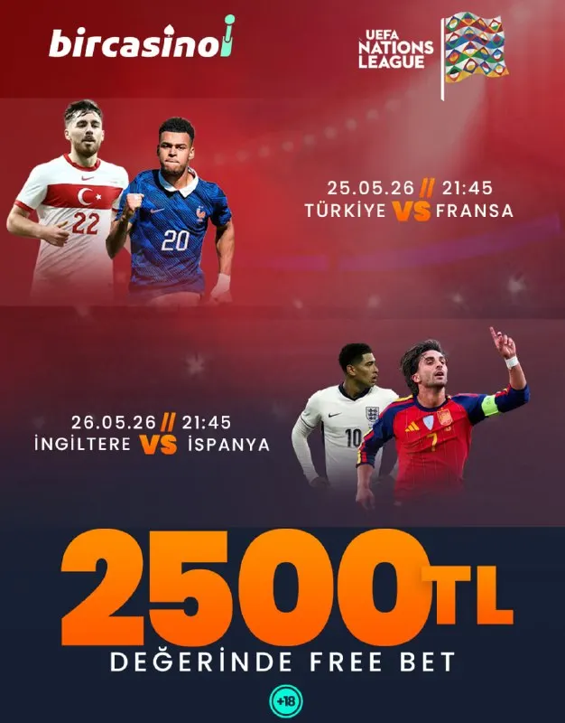 ⚽️ Milli maç heyecanına özel Free Bet fırsatı! 🔥 Türkiye – Fransa ve İngiltere – İspanya…