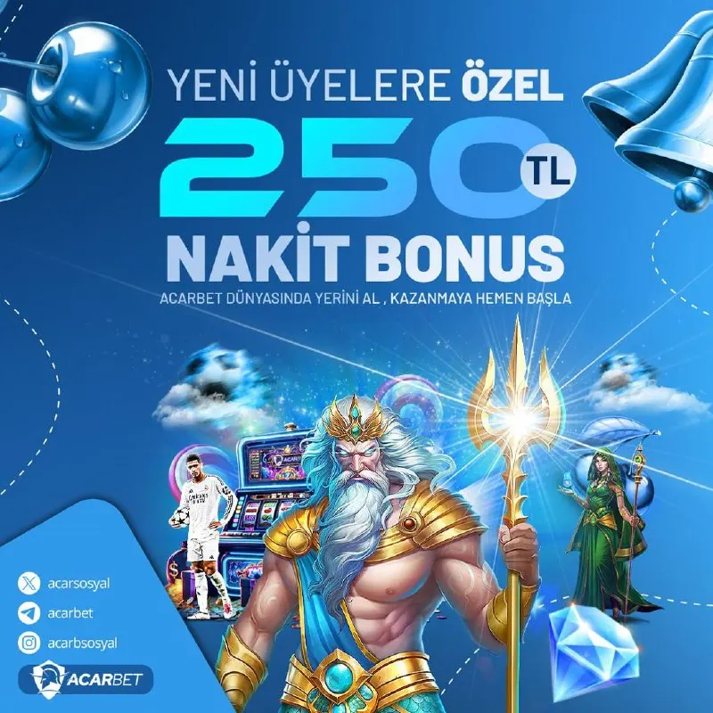 Yeni üyeler için 250 TL nakit bonus fırsatını kaçırma! Acarbet dünyasında yerini al…