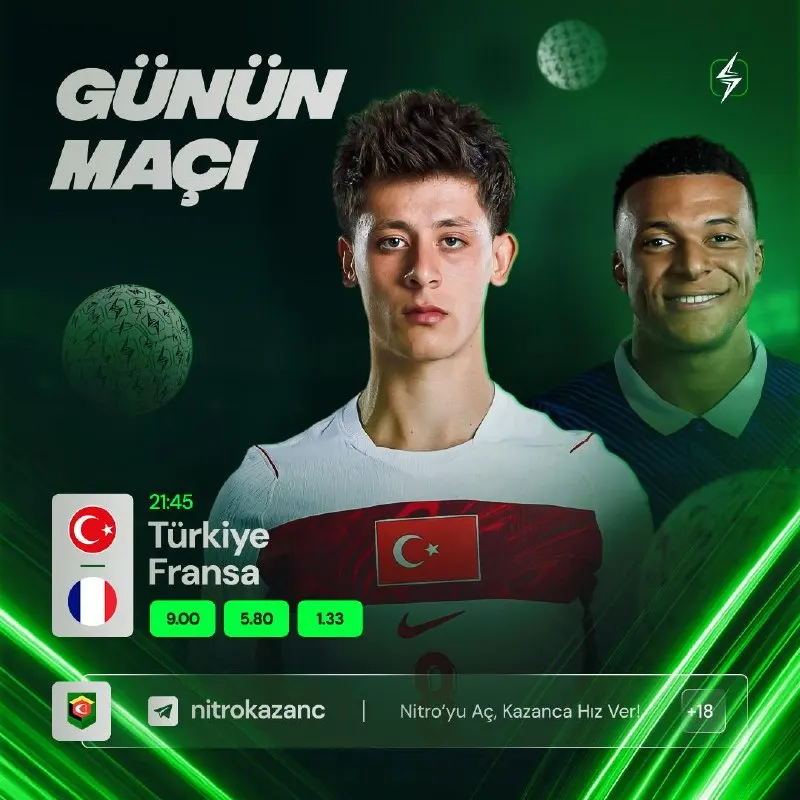 🇹🇷 GÜNÜN MAÇI TÜRKİYE - FRANSA! 21:45'TE! 🇫🇷 Fransa 1.33 ile favori, kadro derinliği…