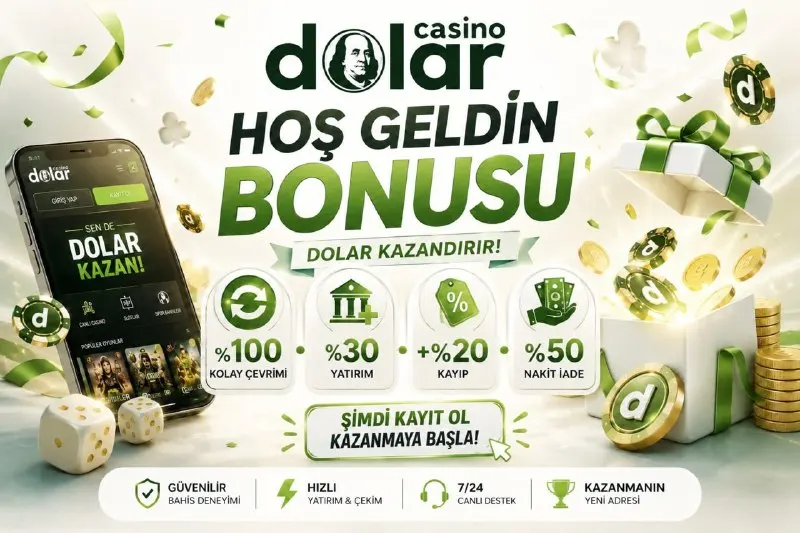 ✨ 𝐂𝐀𝐒𝐈𝐍𝐎 𝐃𝐎𝐋𝐀𝐑’𝐃𝐀 𝐇𝐎Ş 𝐆𝐄𝐋𝐃İ𝐍 𝐁𝐎𝐍𝐔𝐒𝐔 ✨ 💎 Yeni üyeler için özel avantajlar seni bekliyor!…