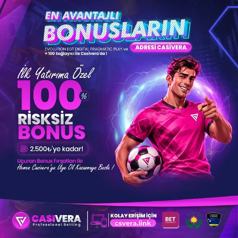 ⚽️ CASİVERA'DA İLK YATIRIMINIZA ÖZEL %100 RİSKSİZ BONUS ! 💵 İlk yatırımınızı yapın…