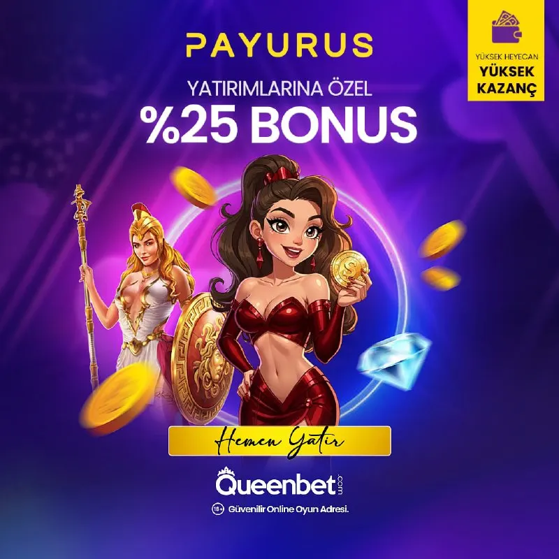 🔥 Payurus ile yatır, çifte avantajı kap! 💳 🎁 %25 Çevrimsiz Bonus + 🎟 %5 Happy Hours…