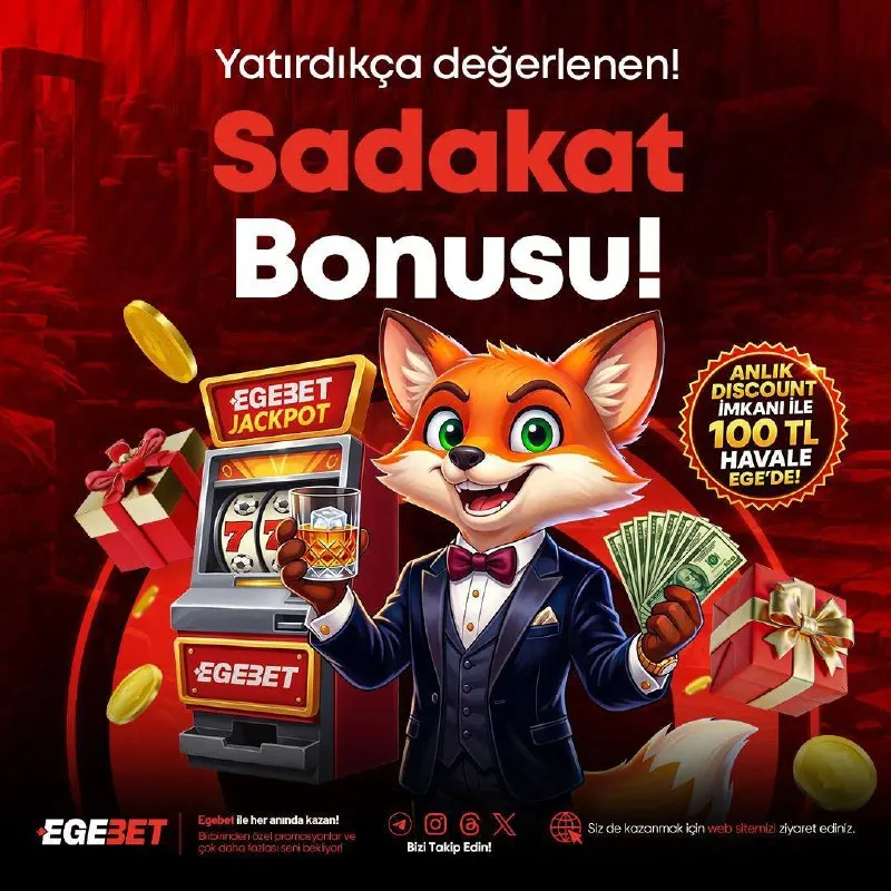 💰EGEBET’TE YATIRIMLARINIZ DEĞERLİ! 🤝Yatırdıkça değerlenen sadakat bonus fırsatını…