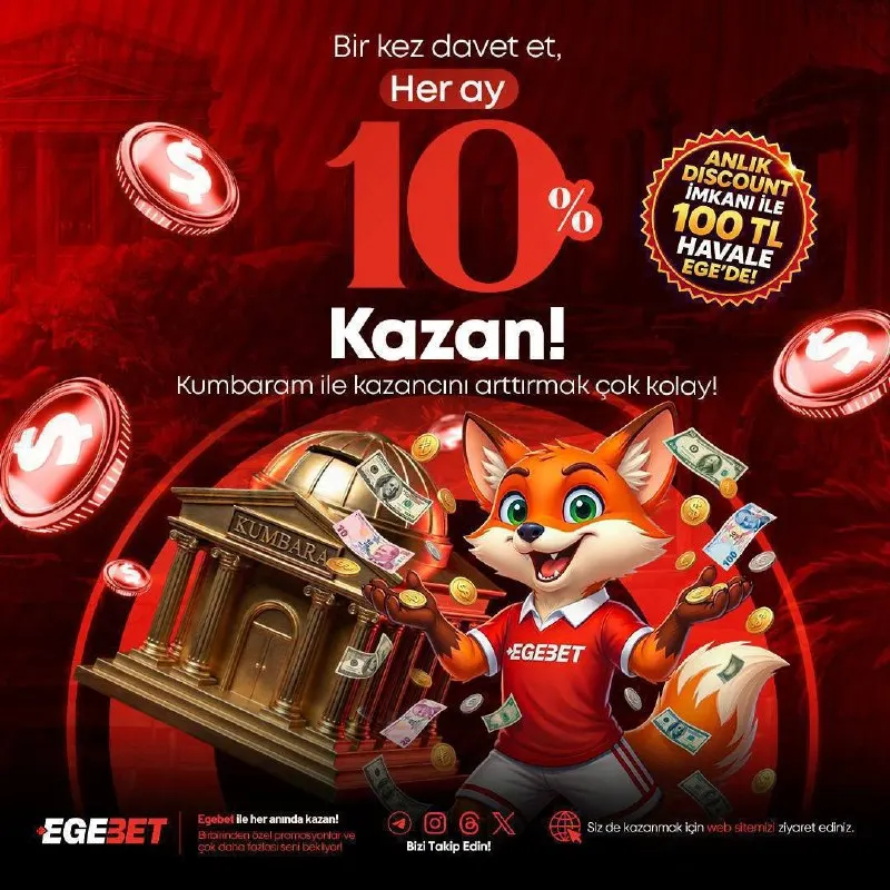 💰EGE KUMBARAM’DA HER AY NAKİT KAZAN! 🔥Arkadaşlarını davet et, yatırımlarından %10 nakit…