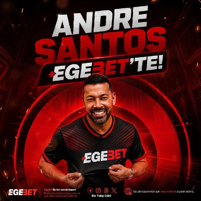 🔥 RESMİ - ANDRE SANTOS EGEBET’TE! 🇧🇷 Arsenal , Fenerbahçe ve Brezilya Milli takım eski…