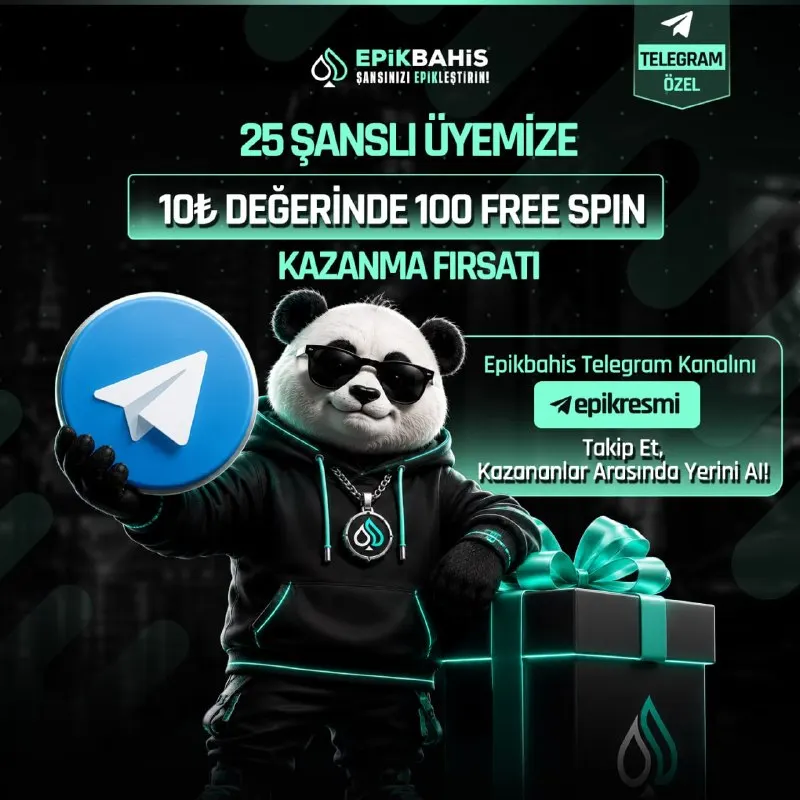 😍😍😍😍😍😍 TELEGRAM ÇEKİLİŞİ DEVAM EDİYOR! 🔥 25 ŞANSLI ÜYEMİZE 10₺ DEĞERİNDE 100 FREE SPIN…