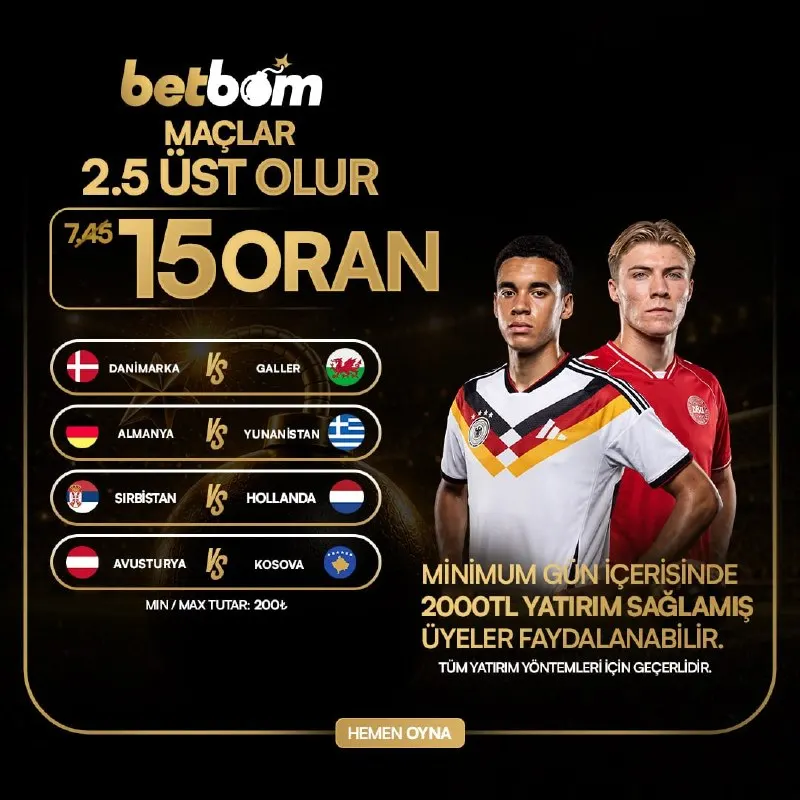🔠🔠🔠🔠💟🔠 💣 BOMBA GİBİ ORAN 🔥YERİNİ AL, BU FIRSATI KAÇIRMA! ⚡️⚡️⚡️⚡️⚡️⚡️⚡️ 🎰 DANİMARKA 🫢…