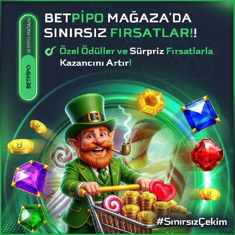 🛍️ BetPipo Mağaza’da ödüller seni bekliyor! 🎁 XP puanlarını topla, seviyeni yükselt ve…