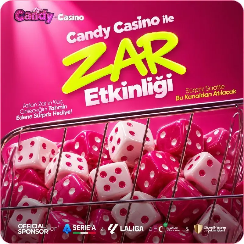 x🎲 #CandyCasino'da Zar Etkinliği Başladı ! 🎈 Zarın kaç geleceğini tahmin edene sürpriz…