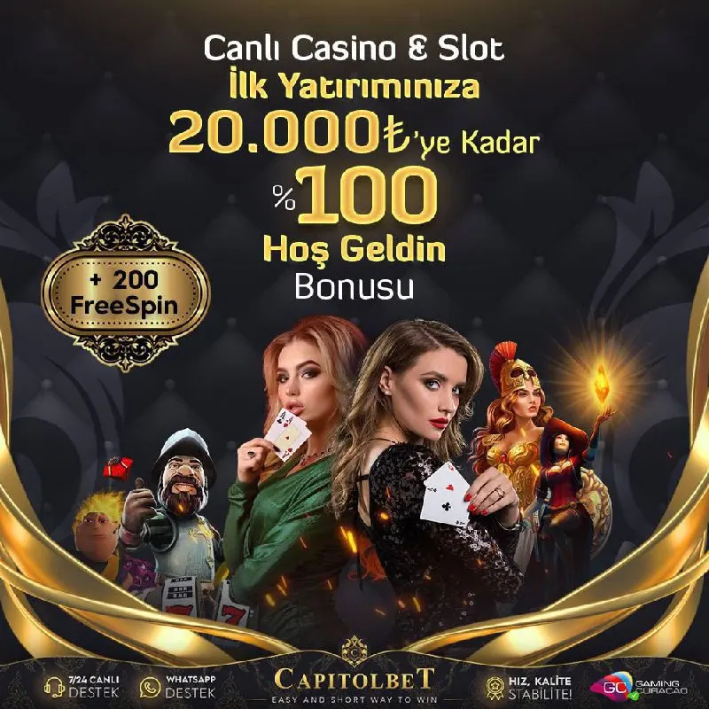 🔔 #CapitolBet ' ten Kazandıran Hoş Geldin Bonusu 💵 🎰 Canlı Casino & Slot Alanında İlk…