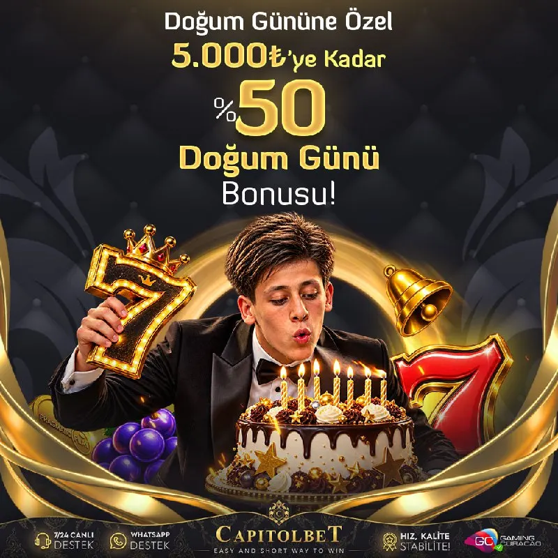 🎁 #CapitolBet 'ten Doğum Günü Hediyesi❗️ 🎉 Doğum Gününüze Özel 🔢❎🔢🔢🔢🅰️🅰️ 'ye Kadar ❎ 🔢🔢…