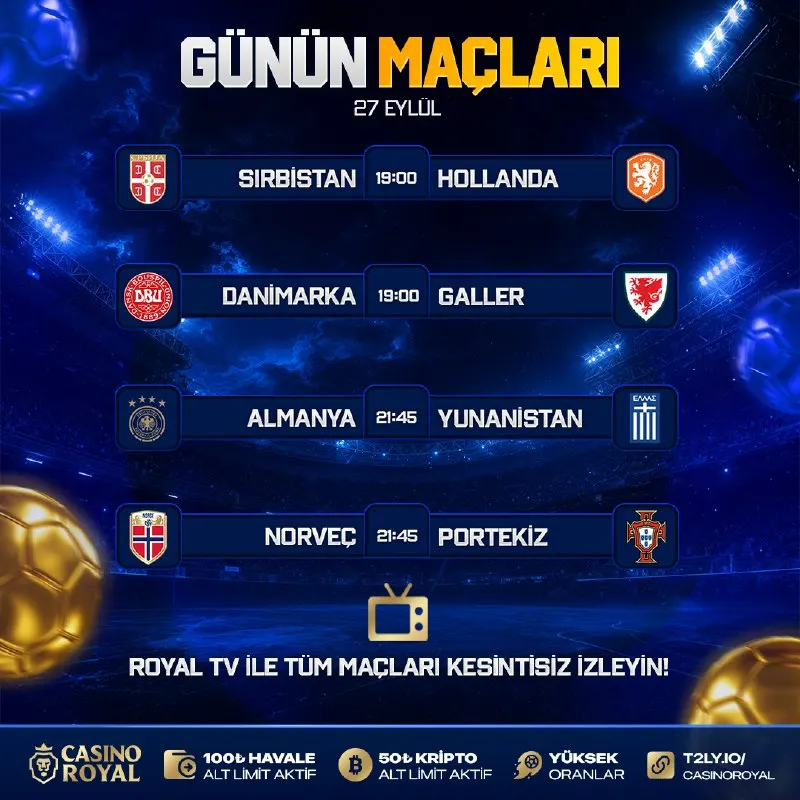 ✅ FUTBOL AKŞAMI 19:00’DA BAŞLIYOR 🔥 21:45 kuşağında tempo biraz daha yükseliyor. ✅ Seçili…
