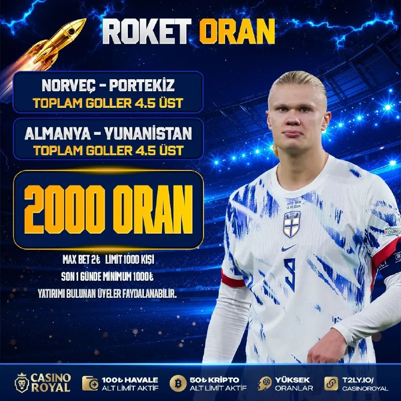 🚀🚀🚀🚀🚀🚀🚀🚀🚀🚀 🚀 İKİ MAÇ, TEK SENARYO ⚽️ Norveç–Portekiz ve Almanya–Yunanistan’da 4.5 Üst…