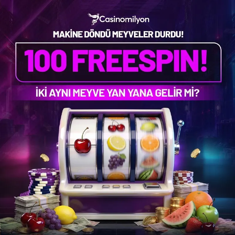 🌟🌟🌟🌟🌟🌟 🌟🌟🌟🌟🌟🌟 🍒İki Aynı Meyve Yan Yana Gelir mi? 💕Doğru Tahmin Et 100 Freespin ▶️Tıkla…