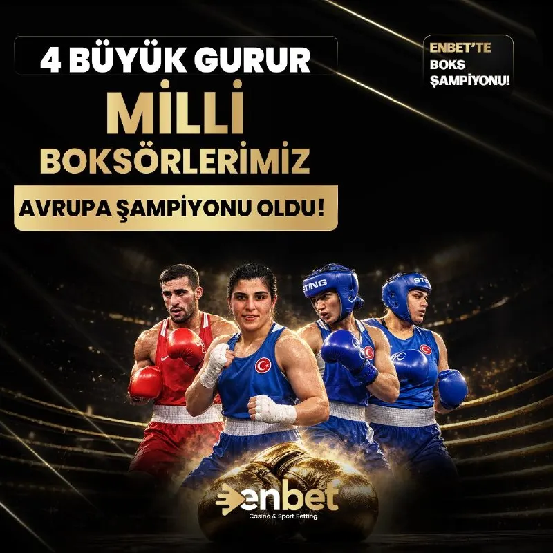 👑👑👑👑 🇹🇷🇹🇷 4 BÜYÜK GURUR, 4 AVRUPA ŞAMPİYONLUĞU! 🥊 Ringde fırtına koptu, ay-yıldızlı…