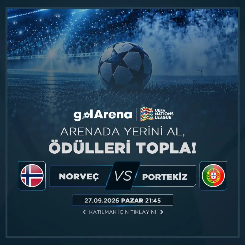 🌬⛄️☃️❄️🌨 Maç başlamadan tahminini yap, futbol bilginle fark yarat! Gol Arena'da günün…
