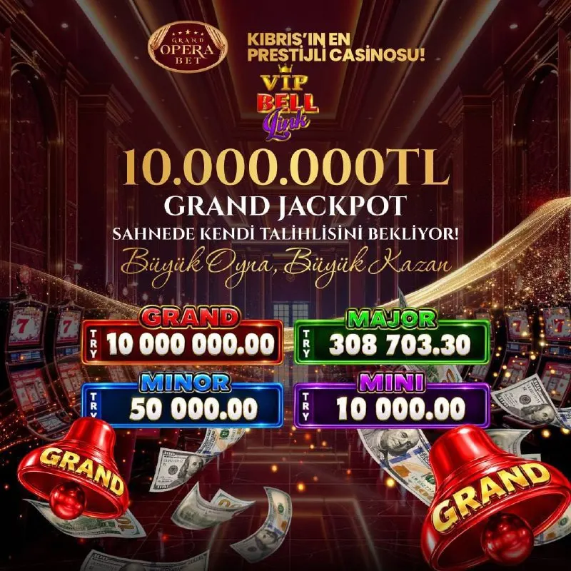 🔥 KIBRIS’IN EN PRESTİJLİ CASİNOSU! 👑 VIP BELL LINK 👑 💰 10.000.000 TL GRAND JACKPOT 💰…