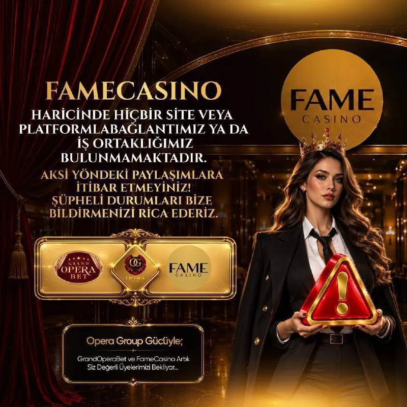 🚨 ÖNEMLİ DUYURU 🚨 👑 FAME CASINO haricinde hiçbir site veya platformla bağlantımız ya da…